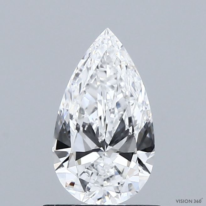 0.78 Carat Pear Lab Grown Diamond, Very Good Polish, D Color, VVS2 Clarity
