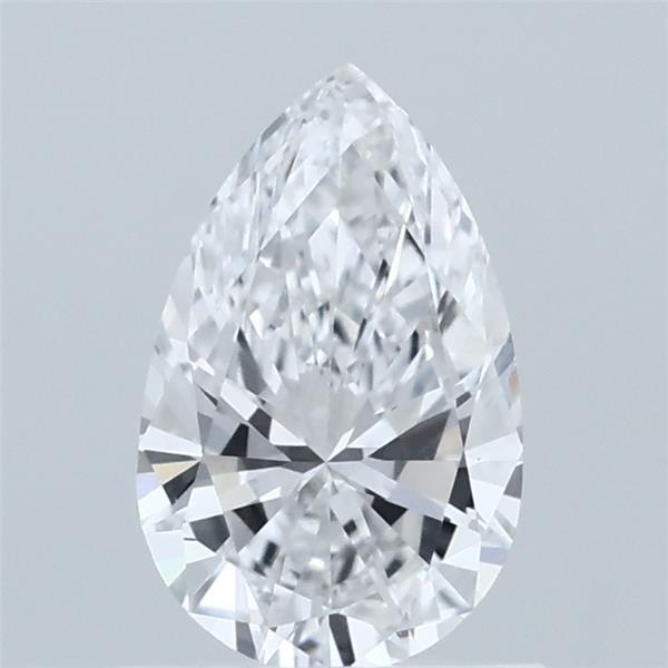 0.81 Carat Pear Lab Grown Diamond, Very Good Polish, D Color, VVS2 Clarity