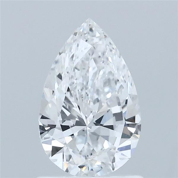 0.87 Carat Pear Lab Grown Diamond, Very Good Polish, D Color, VS1 Clarity