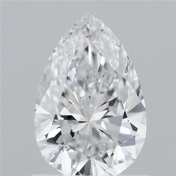 0.89 Carat Pear Lab Grown Diamond, Very Good Polish, D Color, VVS2 Clarity