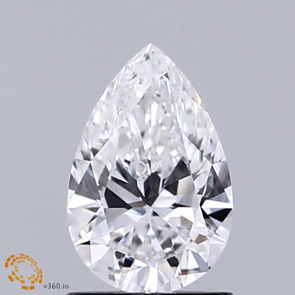 0.93 Carat Pear Lab Grown Diamond, Very Good Polish, D Color, VVS1 Clarity