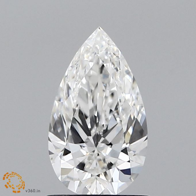 0.93 Carat Pear Lab Grown Diamond, Very Good Polish, F Color, VS1 Clarity