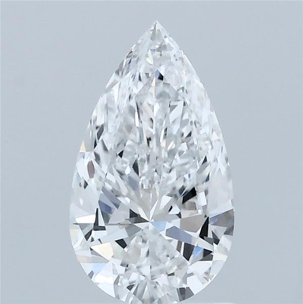 1.00 Carat Pear Lab Grown Diamond, Very Good Polish, D Color, VVS2 Clarity
