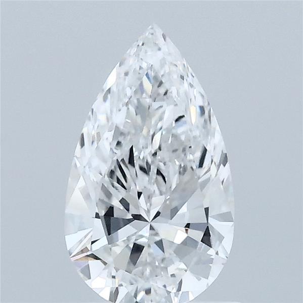 1.00 Carat Pear Lab Grown Diamond, Very Good Polish, D Color, VVS2 Clarity