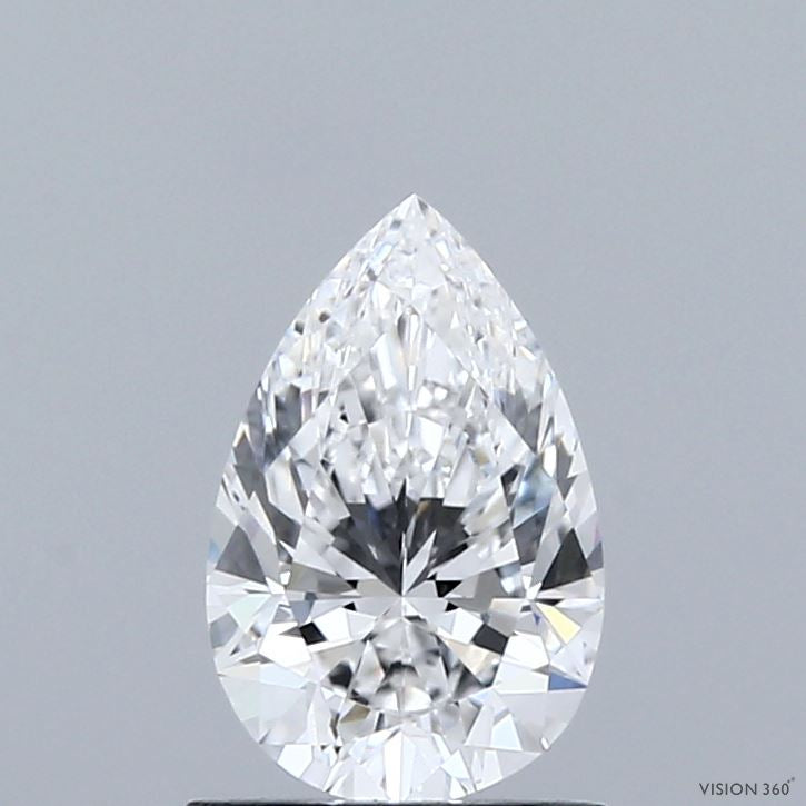 1.02 Carat Pear Lab Grown Diamond, Excellent Polish, D Color, VVS1 Clarity