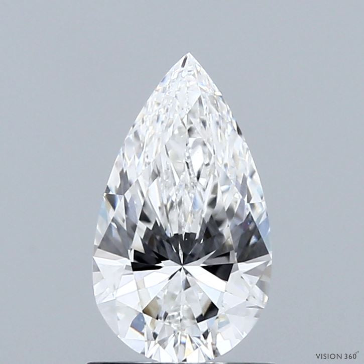 1.09 Carat Pear Lab Grown Diamond, Excellent Polish, E Color, VVS2 Clarity