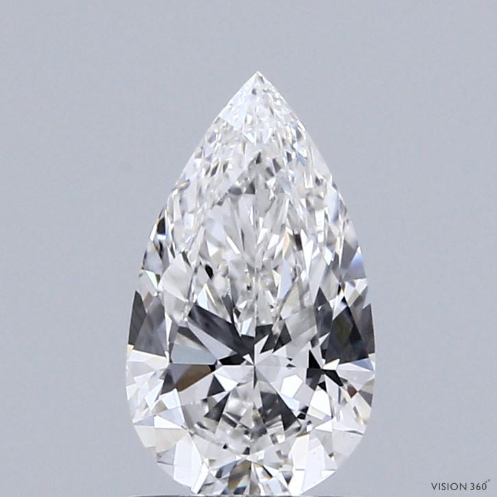 1.09 Carat Pear Lab Grown Diamond, Excellent Polish, E Color, VVS2 Clarity