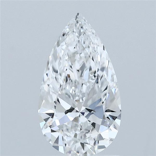 1.11 Carat Pear Lab Grown Diamond, Excellent Polish, E Color, VVS2 Clarity