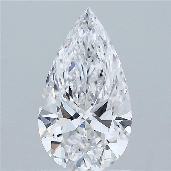 1.31 Carat Pear Lab Grown Diamond, Excellent Polish, D Color, VVS2 Clarity