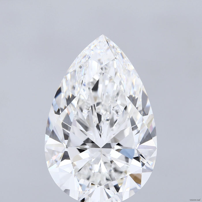 14.51 Carat Pear Lab Grown Diamond, Excellent Polish, F Color, VVS2 Clarity
