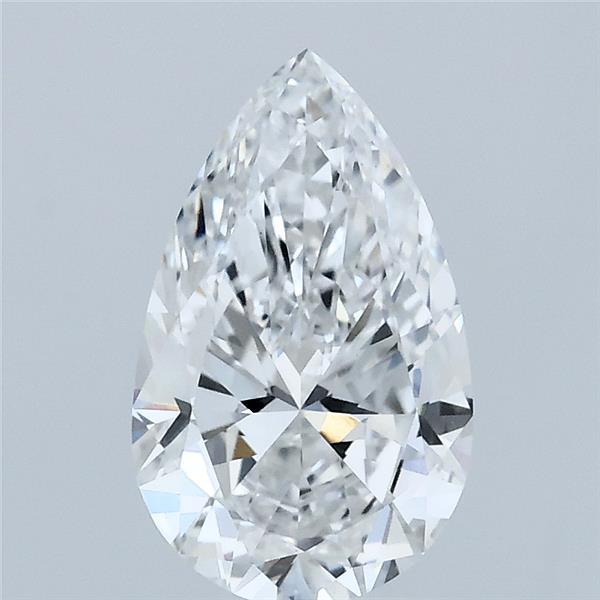 1.50 Carat Pear Lab Grown Diamond, Excellent Polish, E Color, VS1 Clarity