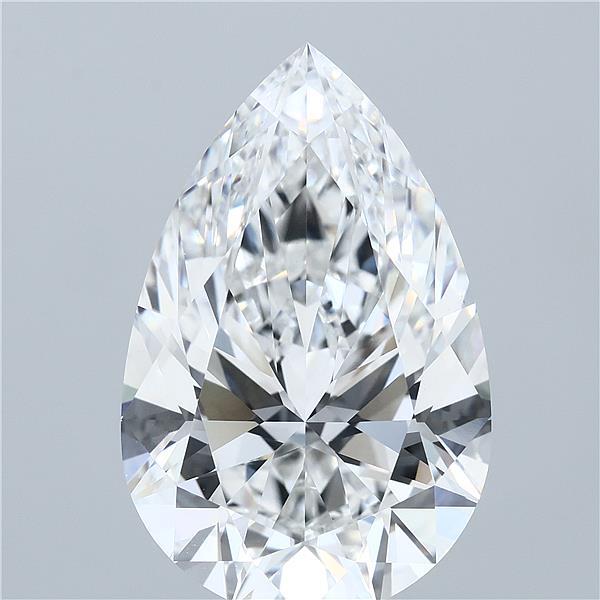 15.07 Carat Pear Lab Grown Diamond, Excellent Polish, F Color, VVS2 Clarity