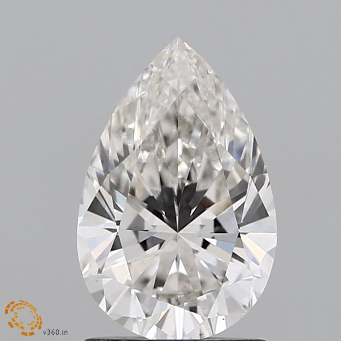 1.52 Carat Pear Lab Grown Diamond, Excellent Polish, H Color, VS1 Clarity