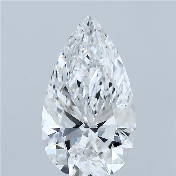 2.01 Carat Pear Lab Grown Diamond, Excellent Polish, E Color, VS1 Clarity