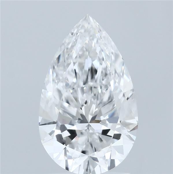 2.05 Carat Pear Lab Grown Diamond, Excellent Polish, D Color, VS1 Clarity