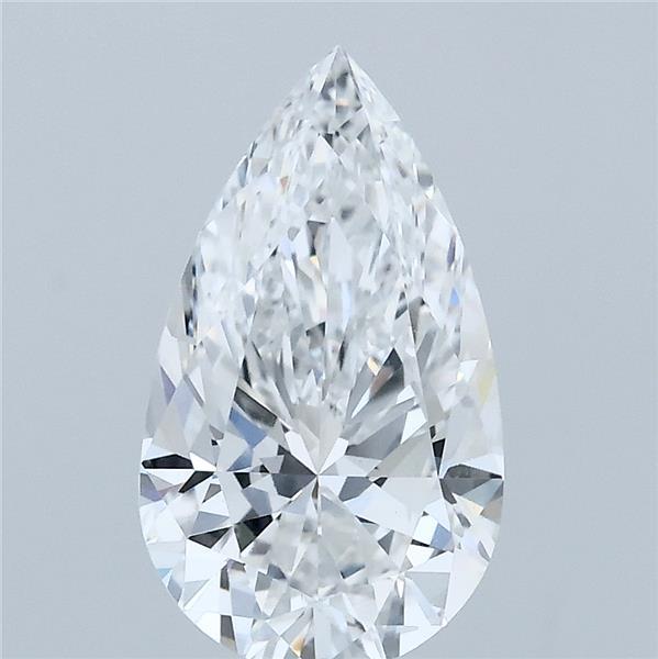 2.09 Carat Pear Lab Grown Diamond, Excellent Polish, D Color, VS1 Clarity