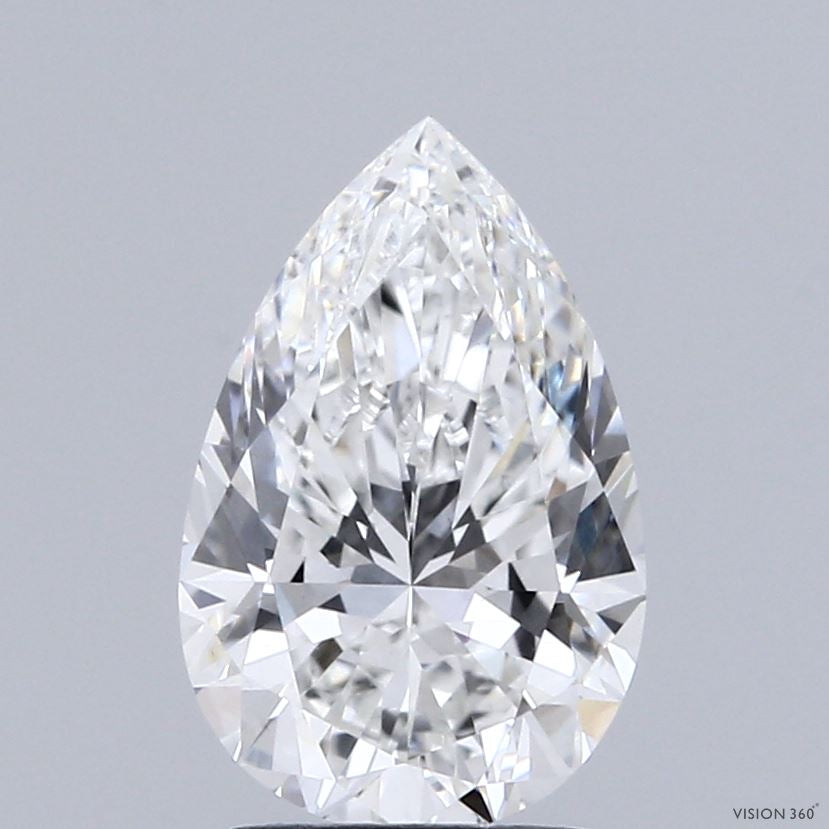 2.10 Carat Pear Lab Grown Diamond, Excellent Polish, E Color, VVS2 Clarity