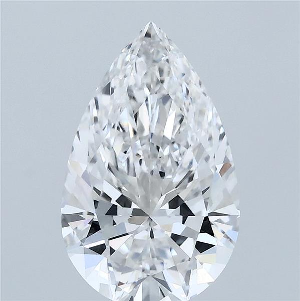 2.10 Carat Pear Lab Grown Diamond, Excellent Polish, F Color, VVS1 Clarity