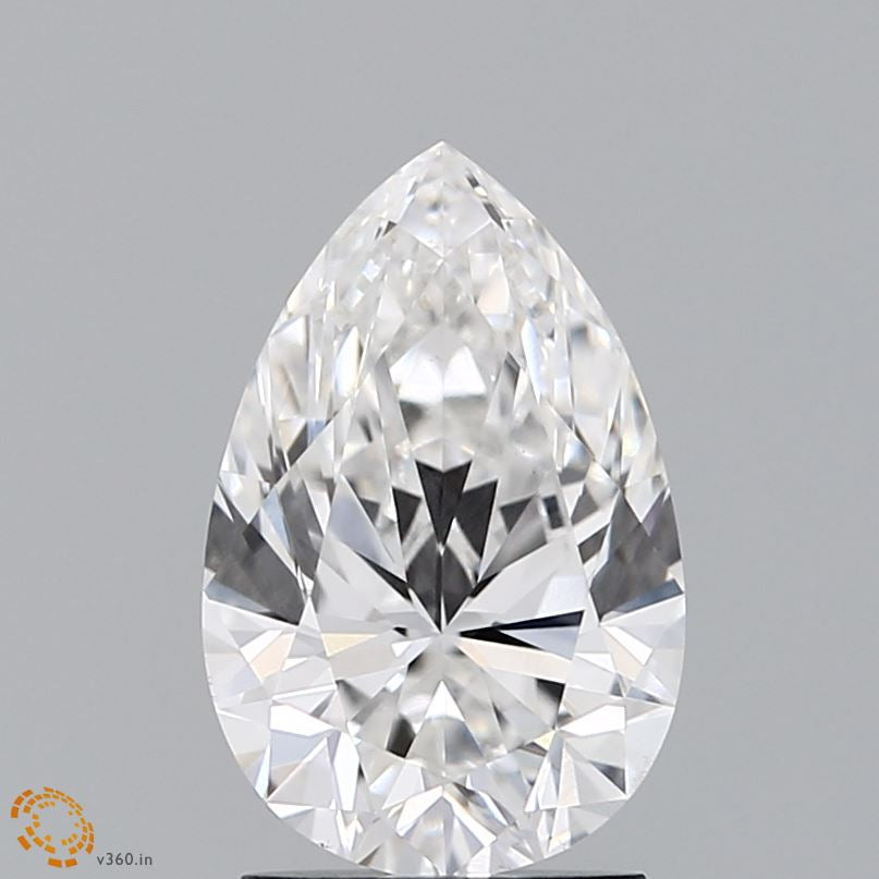 2.12 Carat Pear Lab Grown Diamond, Excellent Polish, F Color, VS1 Clarity