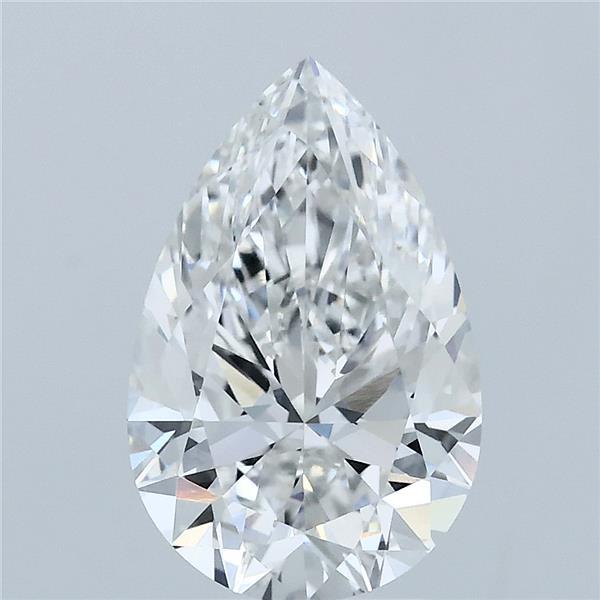 2.43 Carat Pear Lab Grown Diamond, Excellent Polish, F Color, VVS1 Clarity