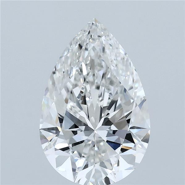 3.00 Carat Pear Lab Grown Diamond, Excellent Polish, F Color, VS1 Clarity