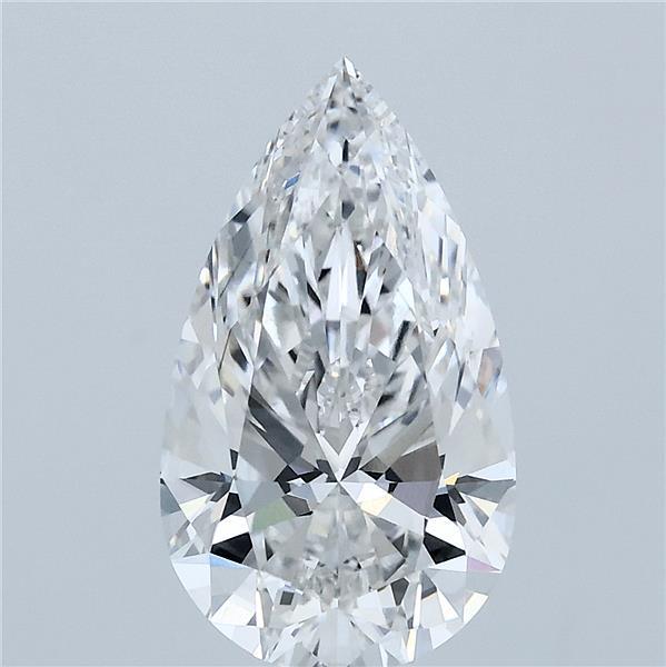 3.00 Carat Pear Lab Grown Diamond, Excellent Polish, F Color, VS2 Clarity