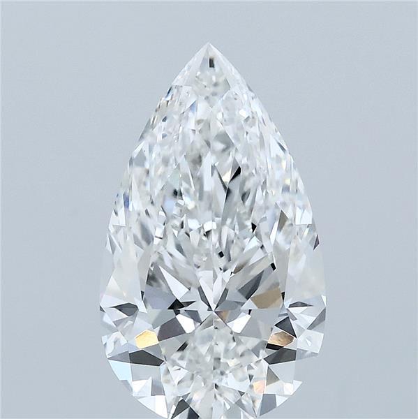 3.01 Carat Pear Lab Grown Diamond, Excellent Polish, F Color, VS1 Clarity