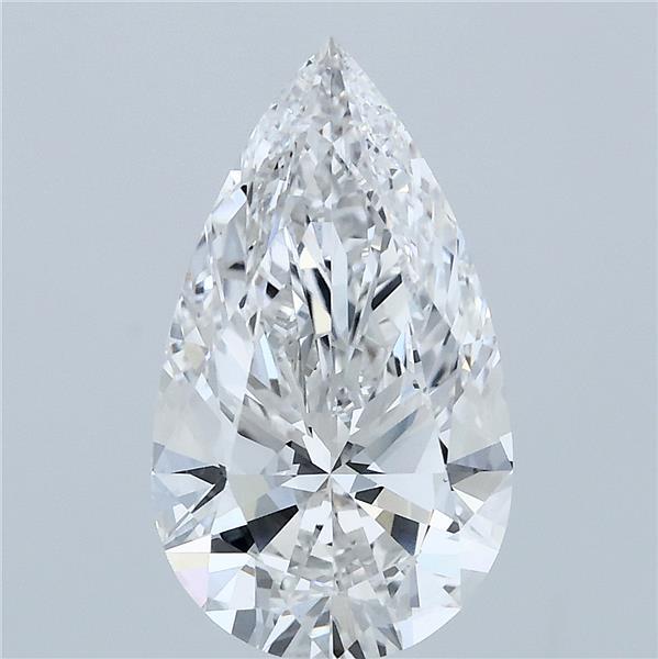 3.02 Carat Pear Lab Grown Diamond, Excellent Polish, F Color, VVS2 Clarity