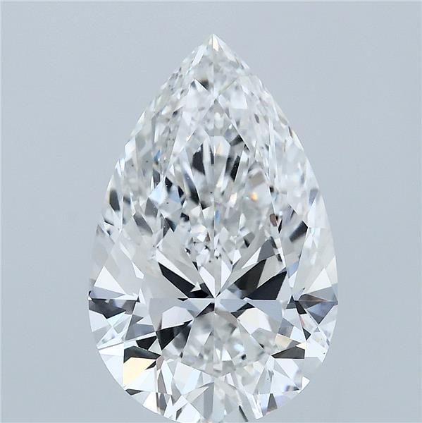 4.01 Carat Pear Lab Grown Diamond, Excellent Polish, F Color, VS1 Clarity