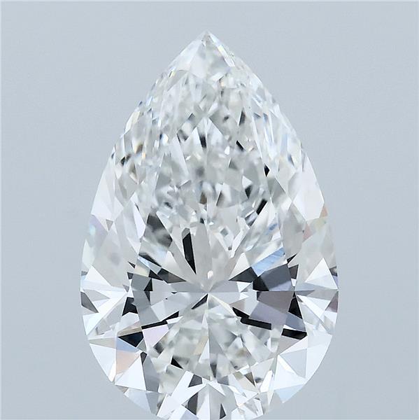 4.01 Carat Pear Lab Grown Diamond, Excellent Polish, F Color, VVS2 Clarity