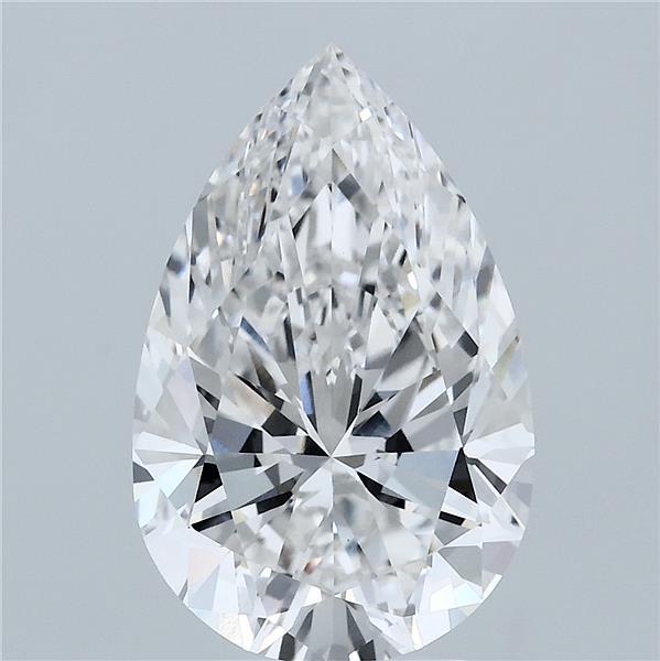 4.22 Carat Pear Lab Grown Diamond, Excellent Polish, F Color, VS1 Clarity