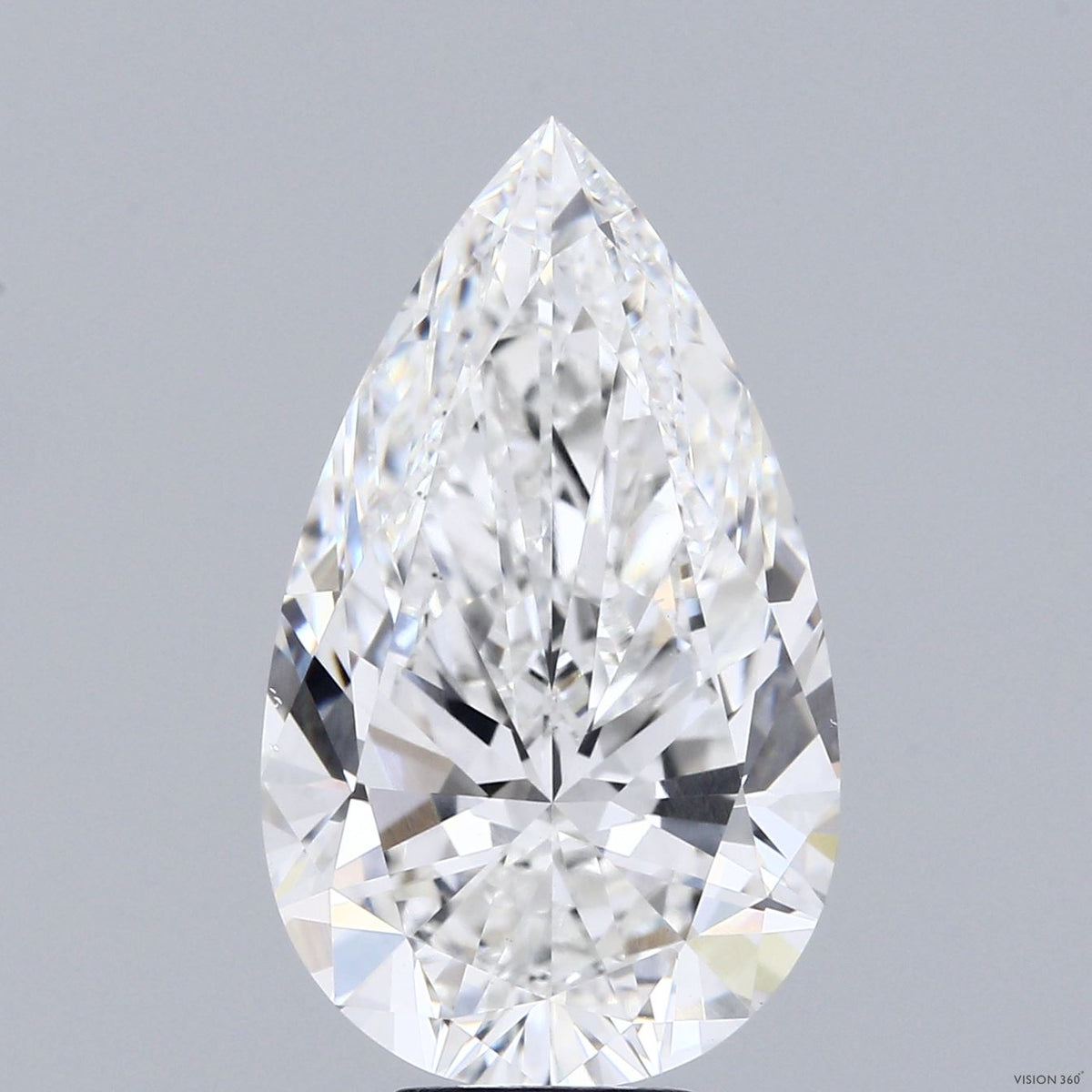 8.00 Carat Pear Lab Grown Diamond, Excellent Polish, F Color, VS1 Clarity