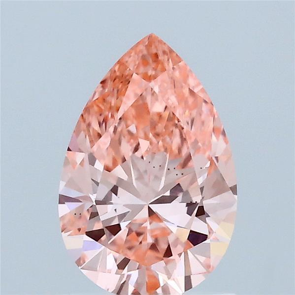 1.10 Carat Pear Lab Grown Diamond, Fancy Vivid Pink Color, VS2 Clarity