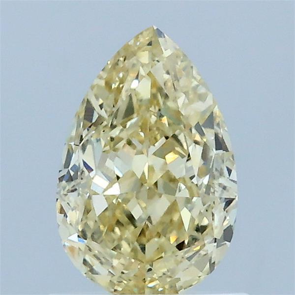 1.10 Carat Pear Lab Grown Diamond, Fancy Yellow Color, VS1 Clarity