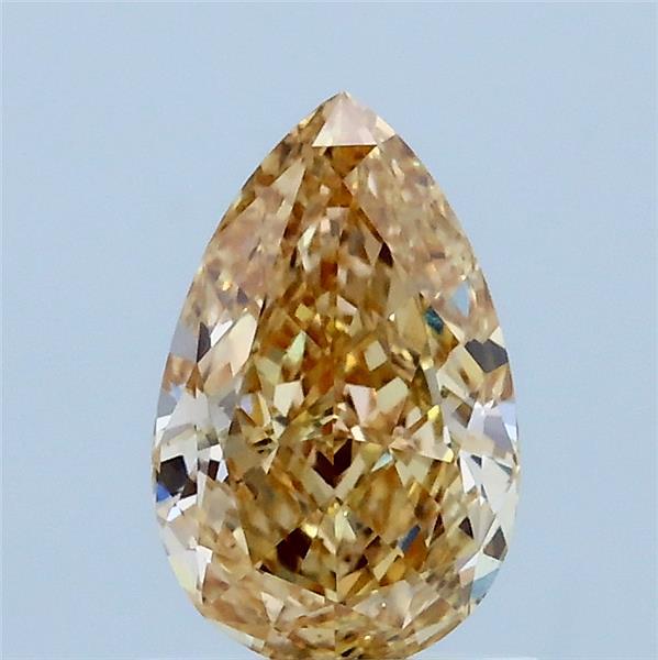 1.04 Carat Pear Lab Grown Diamond, Fancy Yellow Color, VS1 Clarity