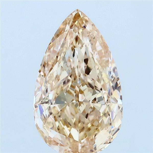 2.09 Carat Pear Lab Grown Diamond, Fancy Light Yellow Color, VS2 Clarity