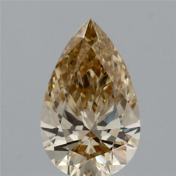 0.94 Carat Pear Lab Grown Diamond, Fancy Yellow Color, VS1 Clarity