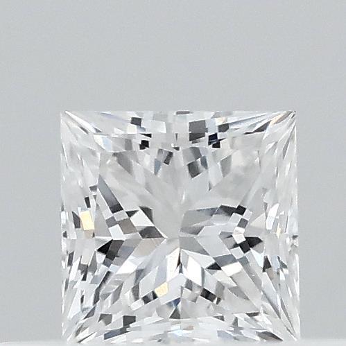 0.32 Carat Princess Lab Grown Diamond, Very Good Polish, D Color, VVS1 Clarity