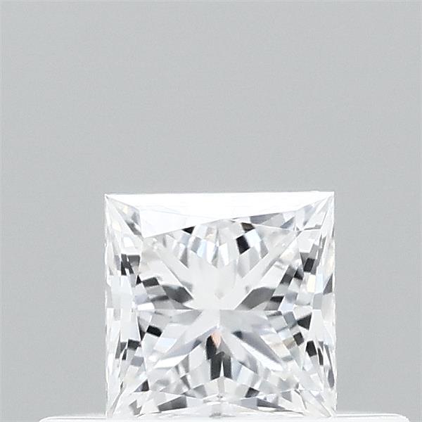 0.32 Carat Princess Lab Grown Diamond, Very Good Polish, D Color, VVS2 Clarity