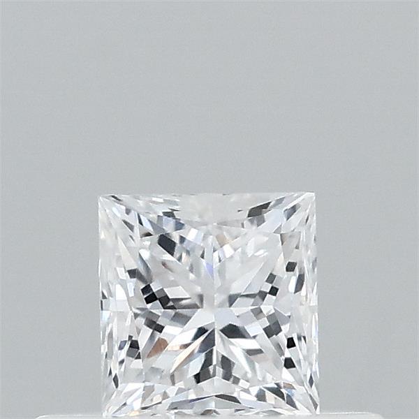 0.38 Carat Princess Lab Grown Diamond, Very Good Polish, D Color, VVS2 Clarity