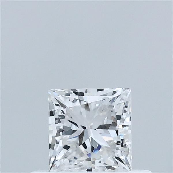 0.45 Carat Princess Lab Grown Diamond, Very Good Polish, D Color, VVS2 Clarity