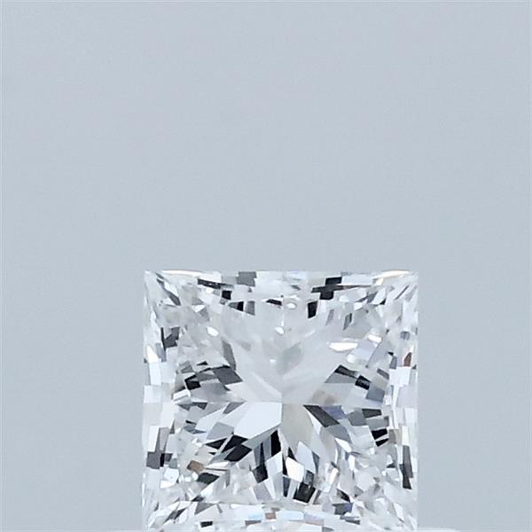 0.50 Carat Princess Lab Grown Diamond, Very Good Polish, D Color, VVS2 Clarity