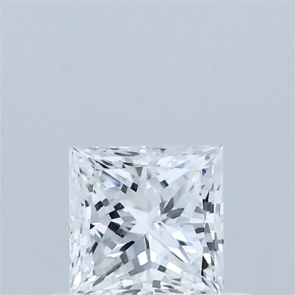 0.51 Carat Princess Lab Grown Diamond, Very Good Polish, D Color, VVS2 Clarity
