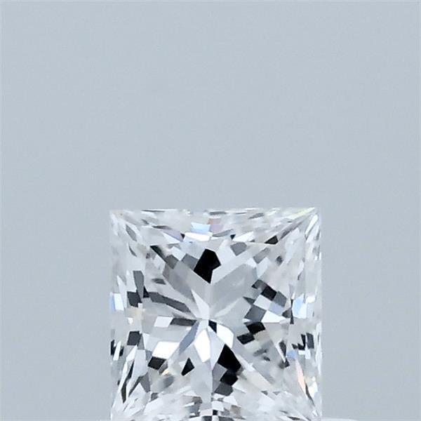 0.51 Carat Princess Lab Grown Diamond, Very Good Polish, D Color, VVS2 Clarity