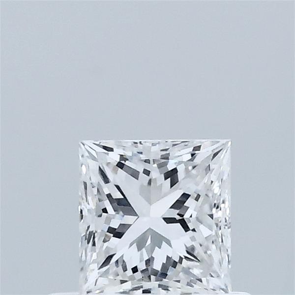 0.54 Carat Princess Lab Grown Diamond, Very Good Polish, D Color, VVS2 Clarity