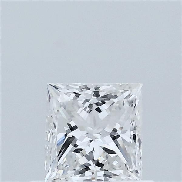 0.54 Carat Princess Lab Grown Diamond, Very Good Polish, E Color, VVS2 Clarity