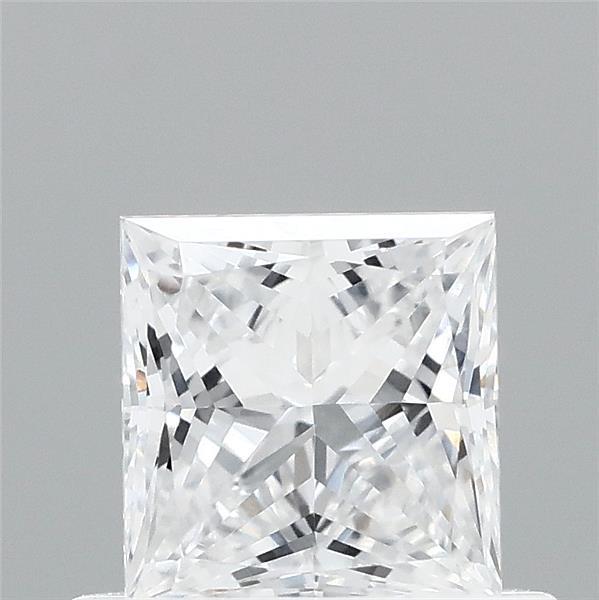 0.57 Carat Princess Lab Grown Diamond, Very Good Polish, D Color, VVS1 Clarity