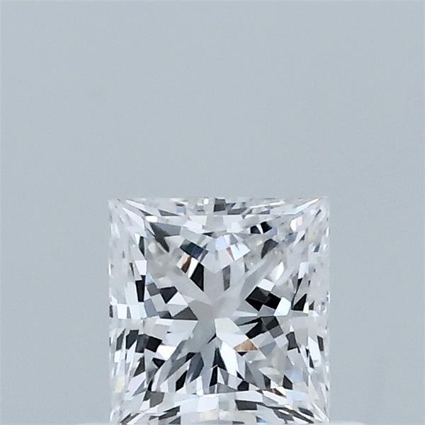 0.57 Carat Princess Lab Grown Diamond, Very Good Polish, E Color, VS1 Clarity