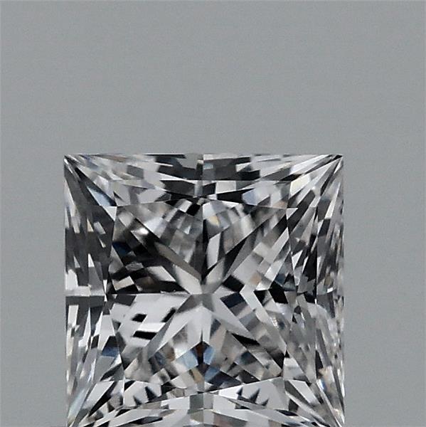 0.79 Carat Princess Lab Grown Diamond, Very Good Polish, F Color, VVS2 Clarity