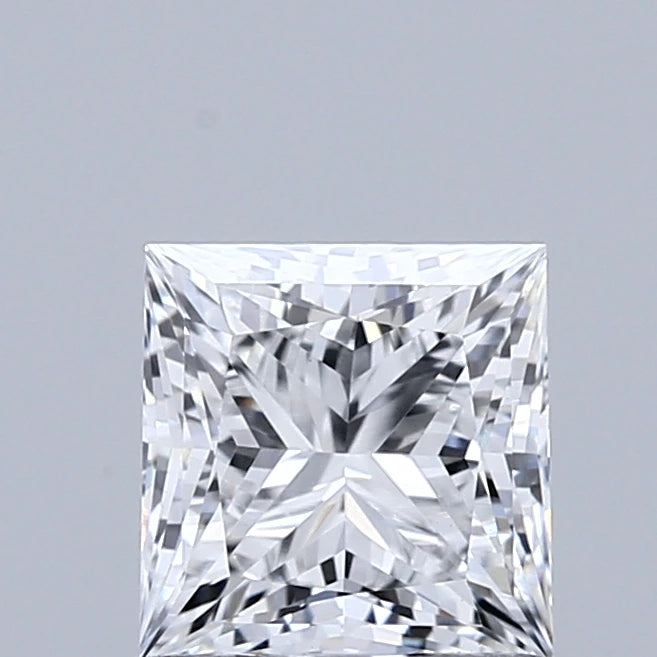 0.95 Carat Princess Lab Grown Diamond, Excellent Polish, D Color, VS1 Clarity